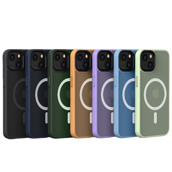 Мороженое магнитное чехоло для магнитного корпуса Mosted Phone Case Apple для iPhone 15 14 Pro