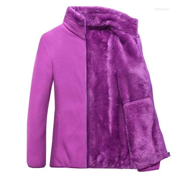 Jaquetas femininas jaqueta de lã grossa outono inverno de inverno ao ar livre polar térmico camping caminhando roupas de montanhismo feminino