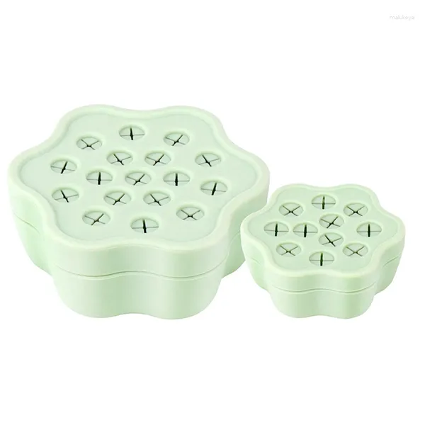 Flores decorativas atualizadas em espiral ikebana haste conjunto de 2 arranjo de flores de silicone para vasos DIY Durável