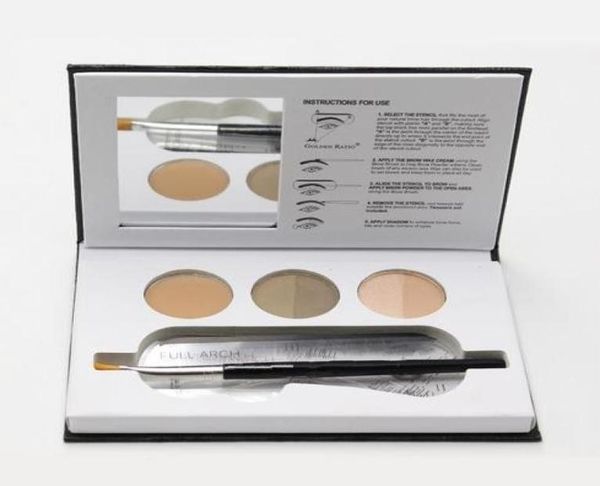 Beauty Express Lidschatten Augenbrauenpulver Augenbrauen Pinsel Augenbrauenkarte Set1736211