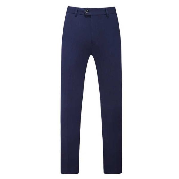 Calças masculinas calças machos esticarem cor sólida Smart Casual Troushers Calça de calça de escritório da calça da primavera de outono coreano