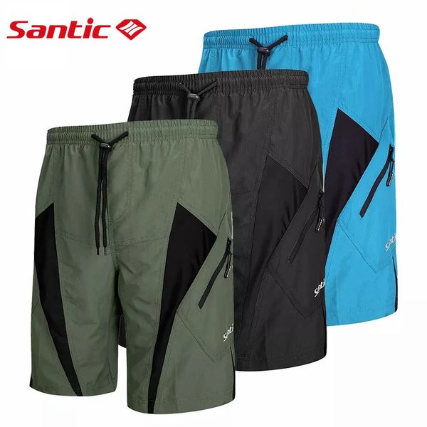 Men Santic Cycling Shorts Downhill Shorts 3D Coolmax LOUCA FILHO DE RECIME