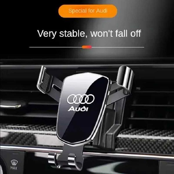 Adesivos de carro portador de telefone de carro de carro acessórios automáticos para Audi A1 A2 A3 8L 8p 8V A4 B5 B6 B7 B8 A5 8T A6 C5 C6 C7 A7 A8 D2 D3 Q3 Q5 SQ5 Q7 T240513
