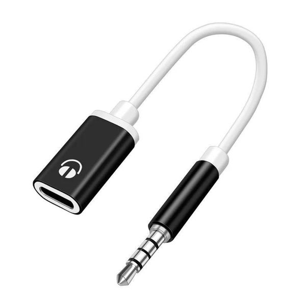 3,5 mm männlich zum Typ-C-Kopfhörer-Aux-Kabel-Kabelwandler-Typ-C bis 3,5 mm Jackwandler-Audioadapterkabel 1PCS