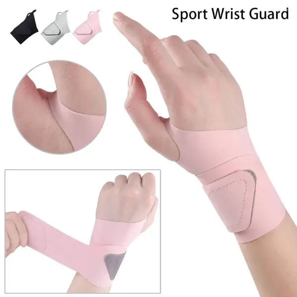 Suporte de pulso 1pcs Brace Sport Guard Bas basquete de badminton com punho de fita adesiva Ultra FinBrand Ultra Thin