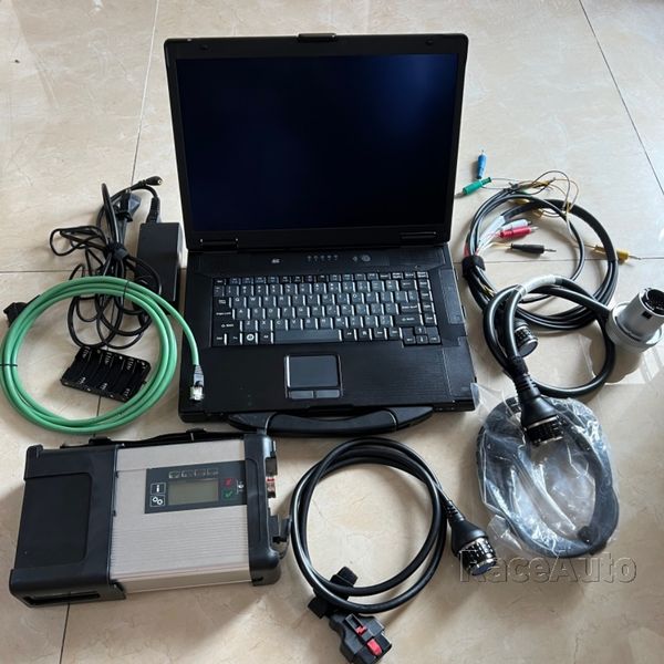 MB Star C5 SD Connect WiFi Doip Diagnostic Tool SSD 480 GB Laptop CF52 Full Kit 12V 24V Automobil -LKW -Scanner bereit zu verwenden
