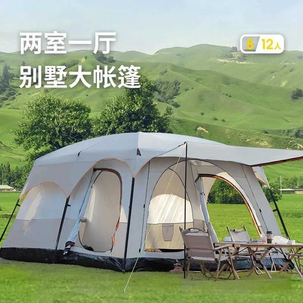 Tendas e abrigos tenda de acampamento ao ar livre dois quartos Uma sala de estar configurou rapidamente o equipamento de viagem em família TentQ240511