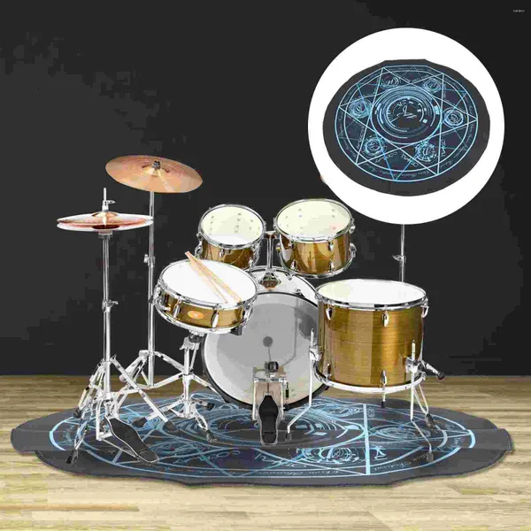 Teppiche Drum Kit Circle Teppich Praktischer Teppich kreative Akustikplatte Hochwertiges Wildleder Die vordere Dämpfung verdickt