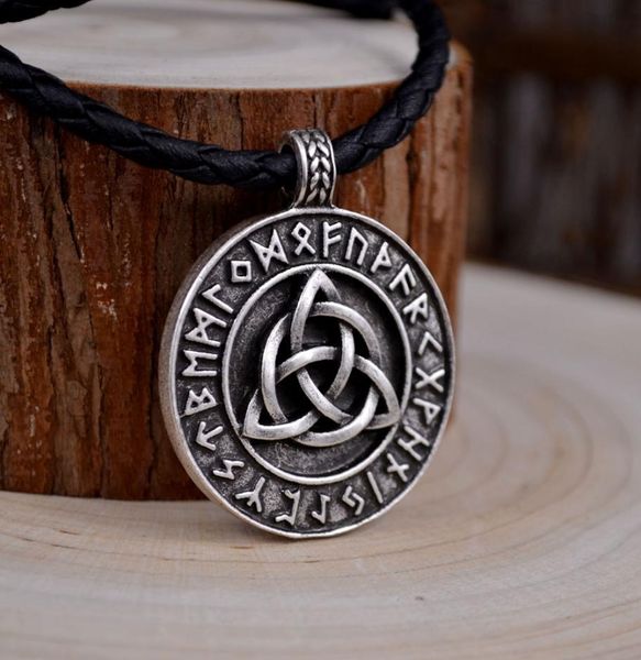 1pcs nordische Wikinger Amulett Anhänger Halskette Wikinger Trinitarischer Triquetra Celttic