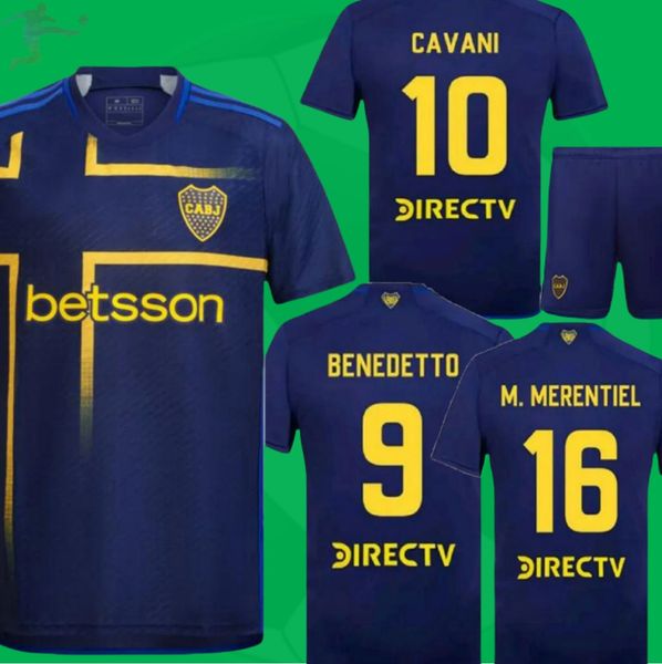 2024 2025 CA BOCA Juniors Cavani Soccer Jerseys 24 25 Carlitos Maradona Club Atlético Conmebol Libertadorores Janson Futebol Cirche Men Desen UNIFIL