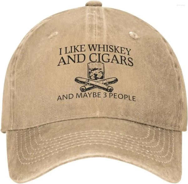 Top kapaklar komik şapka viski ve puroları sever belki 3 kişi erkek baba vintage