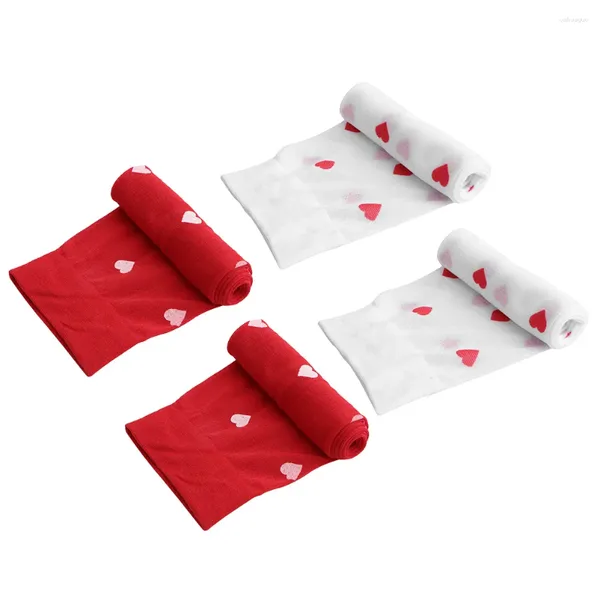 Frauen Socken 2 Paare romantische lang gedruckte Strumpfwesen Partystrümpfe