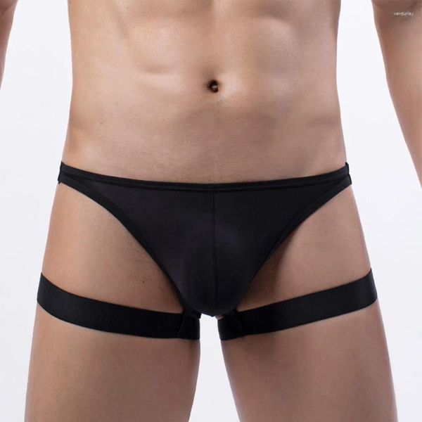 Underpants Mens T-back Patchwork Lingerie Solid Elasticità Solide G-String Bikini Mutandine di femminuccia gay Sexy Garter Mungivera