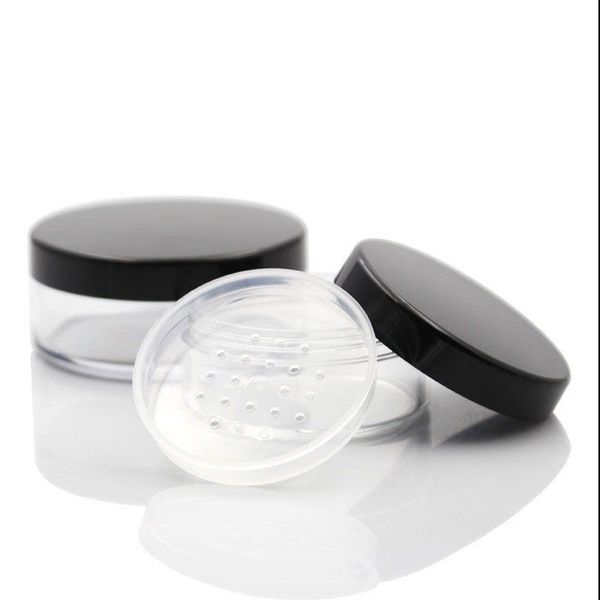 24 x 30g 50 g Contenitori di polvere vuota con setaccio per polvere cosmetica, barattolo di plastica setaccio in polvere sciolto in polvere in scatola in scatola all'ingrosso MJBWV ABFCI