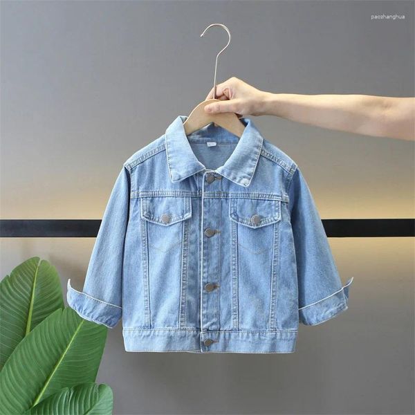 Jackets Girl's Baby Coat Frühling und Herbst Mode Girl Korean Edition Denim Top Children's Lose Jacke Trendy Trendy