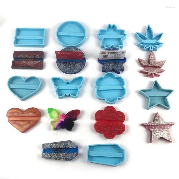 Baking moldes criativos para cartão de visita criativo Silicone Mold Butterfly Love Resin Table Decoração à mão feita à mão