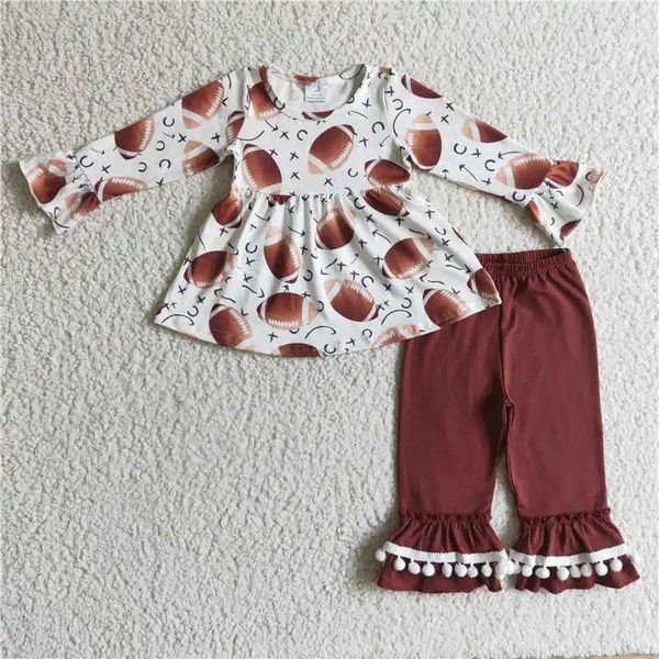 Kleidungssets spielen Sportmodische Mädchen Langarm Hosen Set Babyanzug Großhandel Boutique Kinder Outfit RTS