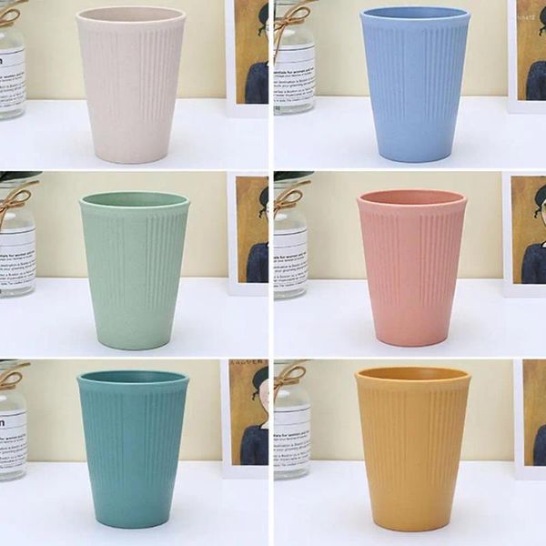 Tassen umweltfreundlich wiederverwendbarer Kaffeetassen Set 6PCS Unzerbrechlich bpa-freie Plastik-Wasserbecher Spülmaschine Safe Küchenutensilien