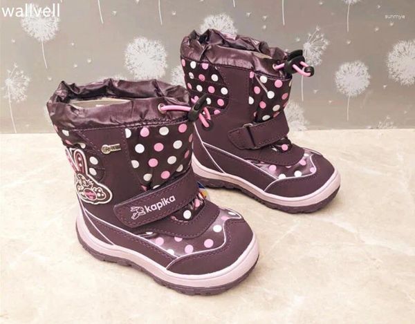 Stiefel Wallvell Export in russische Mädchen Schnee Winter Baumwolle und Haare dick wasserdicht und warm