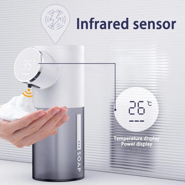 Dispensatore di sapone liquido Automatico USB Recaricabile Bagno senza touchless per touchless per tocco.