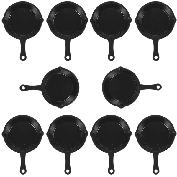 PANS 10PCS Mini Frittingsimulation Kochpfanne Modelle Miniatur Küchengeräte