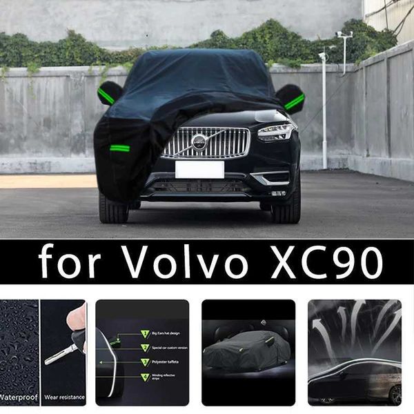 Autoabdeckungen für Volvo XC90 Außenschutz Vollautoabdeckung Schneeabdeckung Sonnenschutz wasserdicht und externe Autozubehör T240509