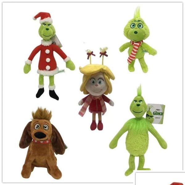 Держищевые подарки зеленая кукла Оптовая рождественская джинна P Toys Лучшее качество костюма мода мягкие дети дизайнер Drop Drop Baby Kids Materni OTRMR