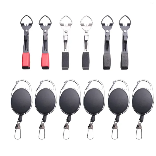 Keychains Fishing Ferramenta de amarração rápida de nó 4 em 1 Mono Line Clipper Combo Inclui 6 e Clippers