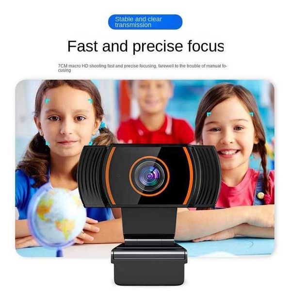 Webcams 1080p Webcam mit Mikrofon -Mini -Computerkamera für Video -Online -Kurse Live -Streaming R230728 Drop Zustellung Computer Netw otgjs