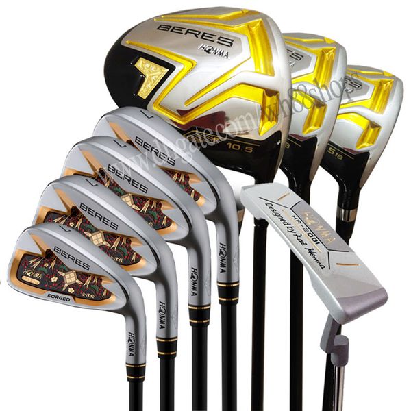 Neue Golfschläger Fou Männer Honma S-08 Golf komplette Sets Beres Clubs Golffahrer Wood Irons Putter R oder S Flex Graphit Schaft kostenlos Versand ohne Tasche