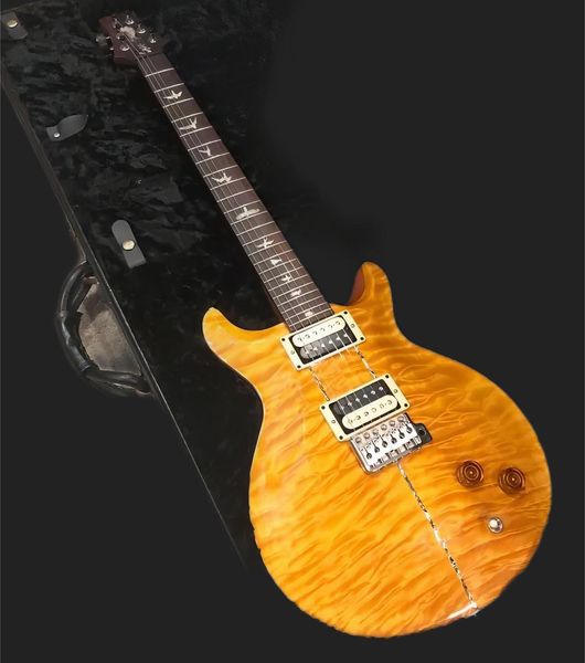 Custom Santana ll Santana Yellow Quilt Maple Guitar Reed Smith 24 Frets China fez guitarras elétricas