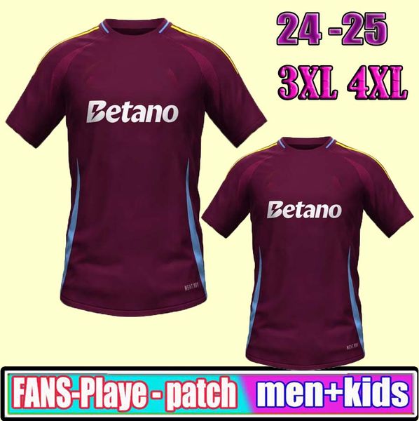 23 24 Fußballtrikots Home 2023 2024 Aston Villas Football Hemd weg Fans Spieler Version Camisetas Mings McGinn Buendia Watkins MAillot Fuß