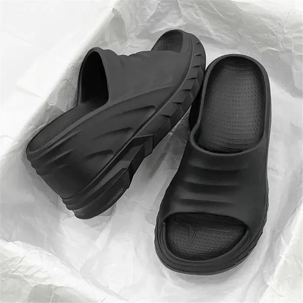 Terlik Kadın Moda Yaz 8cm Tıknaz Sole Bamonges Topuk Flip Flips Sıradan Ayakkabılar Su Geçirmez Tayvan Seksi Lady Sandals 2024