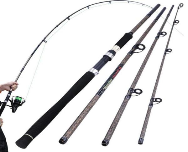 Sougayilang 27m 4 Abschnitt Angelrute Ultraleichte Gewicht Spinning Fishing Rod Kohlefaser Karpfenfutterstab Tackle Pesca J169969257