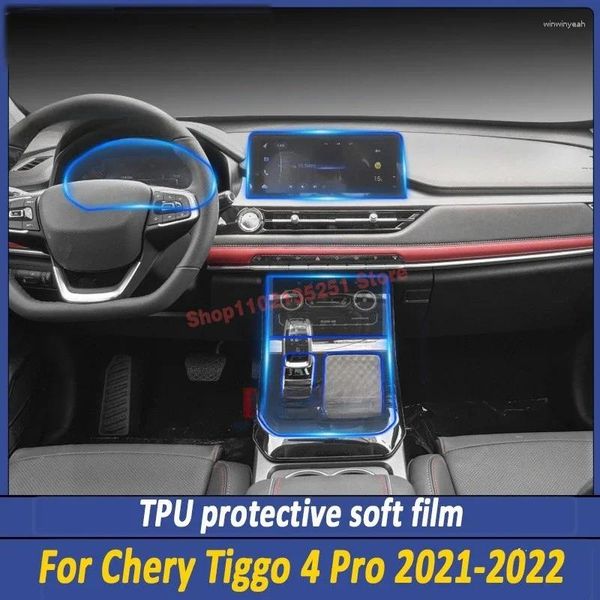 Acessórios de interiores para Chery Tiggo 4 Pro 2024 Painel de engrenagem Navegação de navegação Automotive Screen Filme de proteção TPU Anti-arranhão Proteção