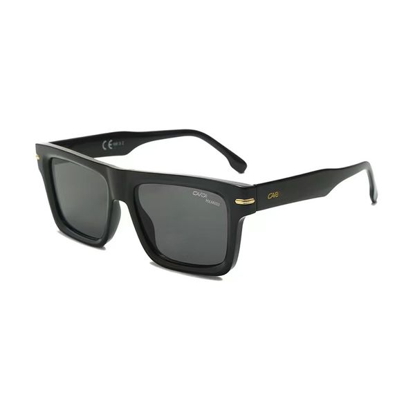 2024 Branddesigner Sonnenbrille quadratischer Rahmen coole Retro -Farben mit Logo UV400 Sonnenbrille für Männer