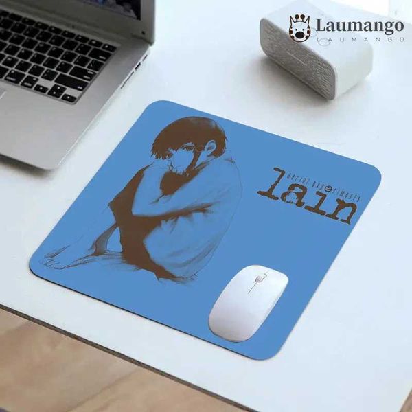 Maus -Pads Handgelenk ruht Gamer Desk Pad Serienexperimente Lain Mausstitch Mousepad Anime Matte kleiner Mousepad Gamer PC Gaming Deskpad billiger Laptop J240510