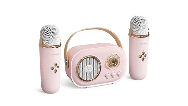 Wireless Bluetooth Karaoke-Lautsprecher Mikrofon Audio All-in-One-Maschinen- und Mädchen Retro-Lautsprecher Geschenkgroßhandel Großhandel