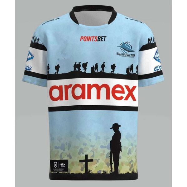 Jerseys de rugby 2023 Shark Inglês Futebol Club Legion Edition S-3xl