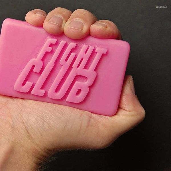 Moldes de cozimento Fight Club Soap Mold Retângulo Moule Savon Molde de Silicona para Jabones Zeep Maken Fazendo suprimentos Ferramentas de decoração de bolos