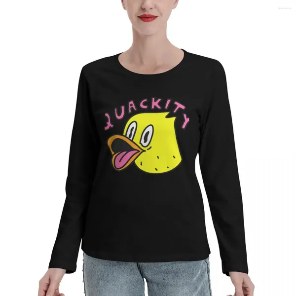 Polos femminile Carackity Habibi Duck Merch Regali per i fan uomini e donne regalo per San Valentino a maniche lunghe