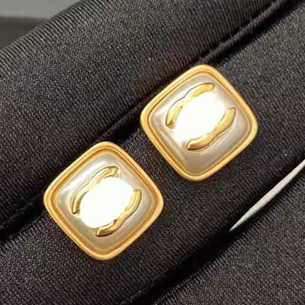 Sweet Charm Earring Loop Drop Drop Designer Oren Stullo 18K Orecchini in rame placcati in oro Lettera di marca da donna Fashi