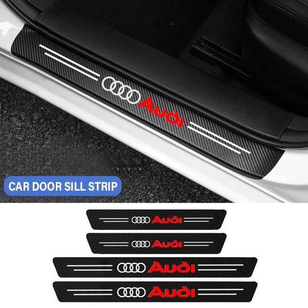 Adesivi per auto Styling Stenle Striscia Accessori per protezione per anello per anello per alti per la fibra di carbonio per Audi A3 A4 B8 8P A6 C7 A5 Q5 B7 B6 A7 Q3 T240513