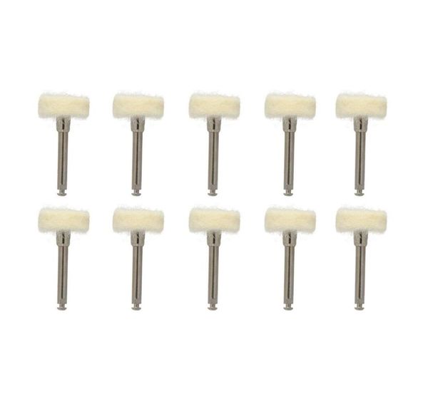 10pcslot Dental Polishing Woll Wollpolierpolierpolster für Rotationswerkzeuge Schmuck Buffing 235 mm2209093