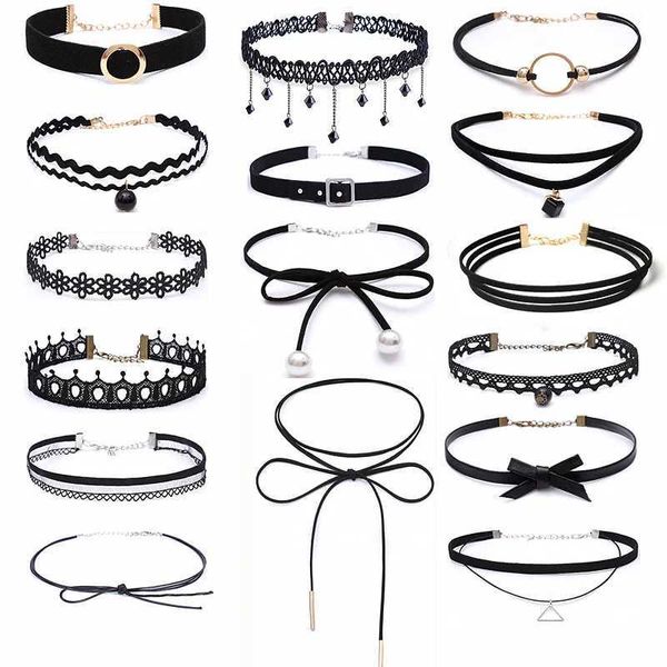 CHOKERS all'ingrosso di nuovi bijoux amore retrigular triangolare geometrica goccia di goccia di goccia clavicola D240514