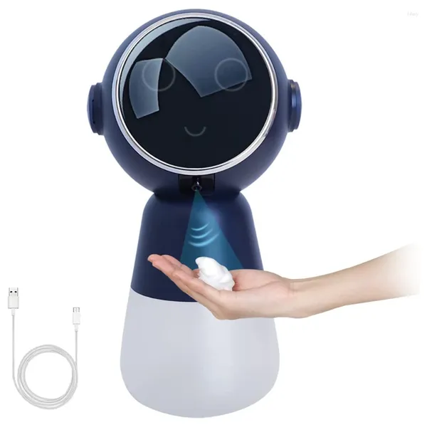 Flüssige Seifenspender Kinder Automatisch 320 ml wiederaufladbare Roboter Touchless Hand Foam Blue Blau