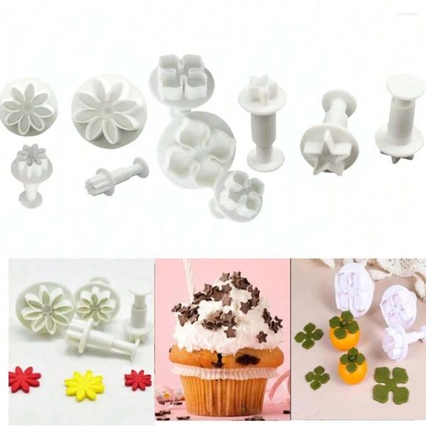 Moldes de cozimento Biscoito de biscoito Biscoito Hydrangea Flower Fondant Sugar Craft Cutter Cutter Bolo Decorating Blossom Mold Diy Tool