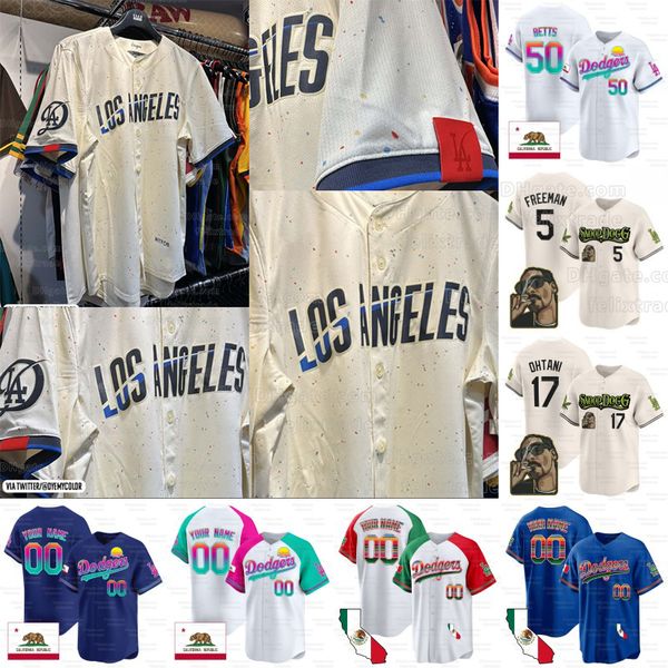 Лос -Анджелес 17 Shohei Ohtani Dodgers Jerseys Vin Scully Patch Ohtani 2024 City Connect Jersey Dodger Ohtani Gold Baseball Jersey Женская леди молодежь малышка малыш