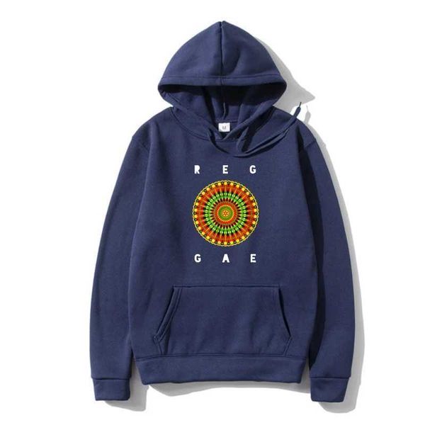 Herren Hoodies Sweatshirts Reggae Music Jamaica Dub Rasta Jamaikaner Mandala Outerwear Newes 2022 Herren Mode Y240510