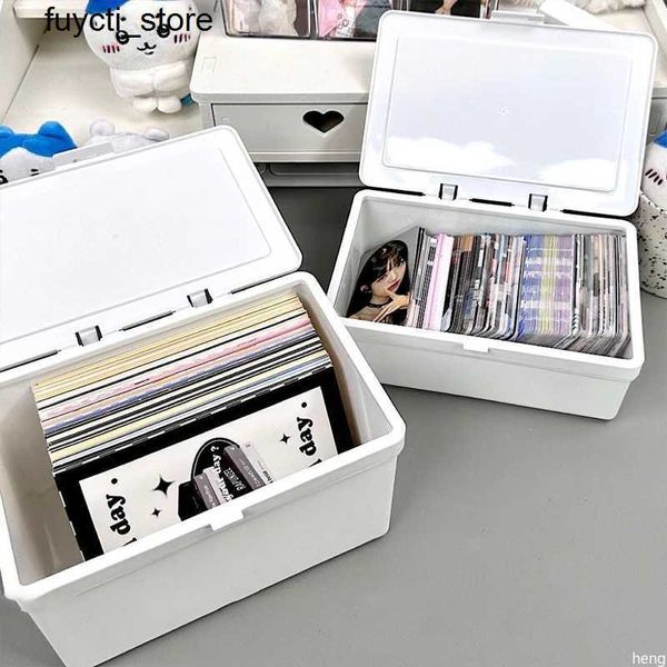 Speicherboxen Bins Fotokarte Speicherbox Fotos Storage Supplies Mini Photo Frame Photo Card Organizer Box Kpop Karten Box S24513